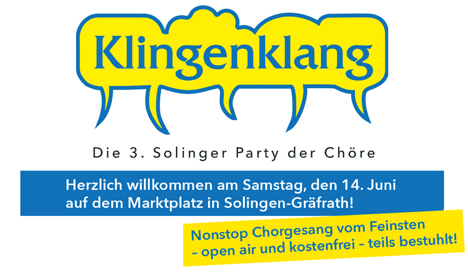 Die 3. Solinger Party der Chöre!